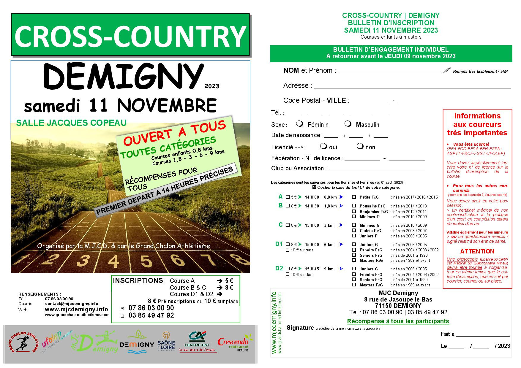 Affiche Tract - A5 -Cross 2023